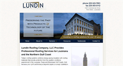 Desktop Screenshot of lundinroof.com